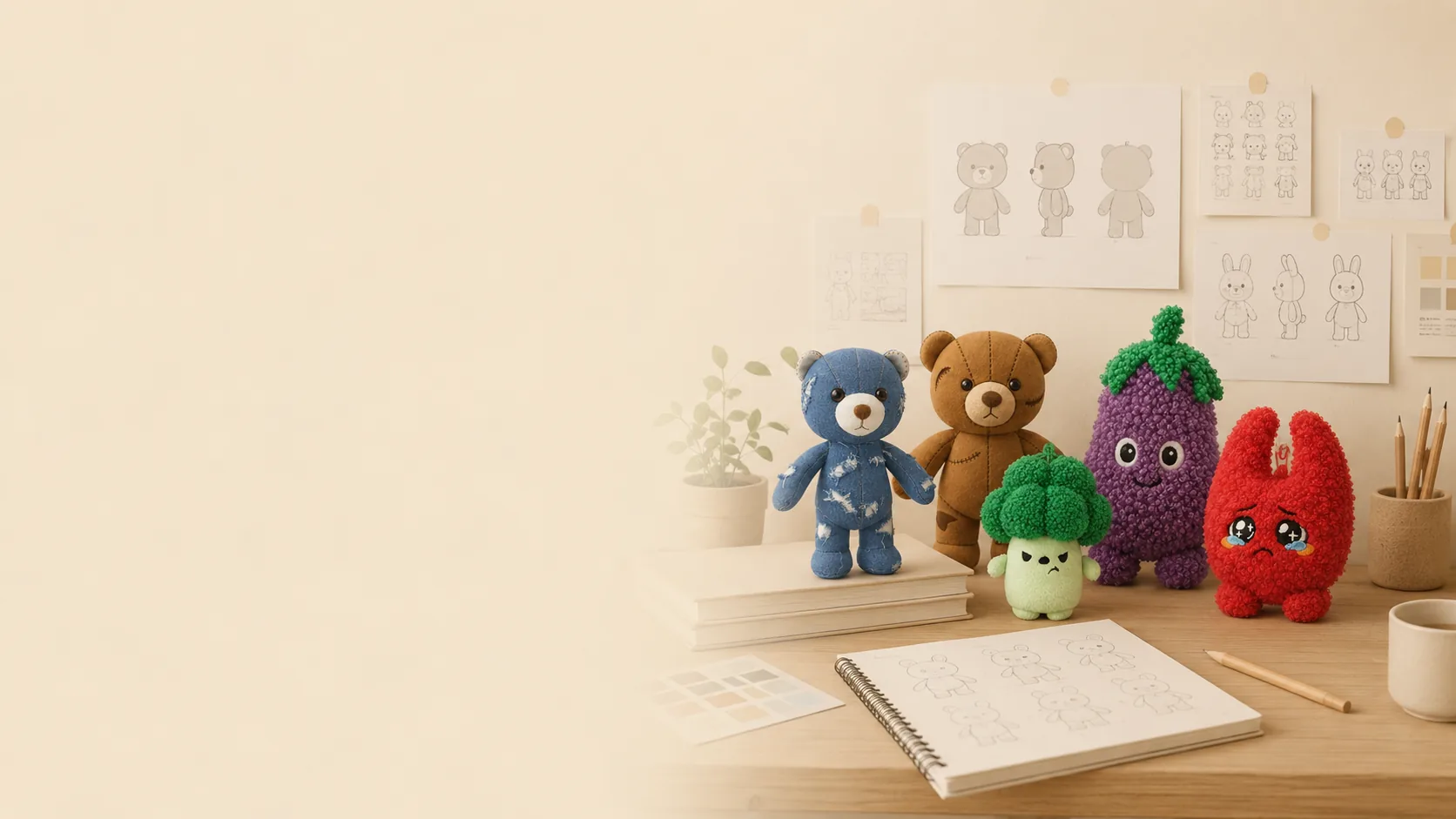 Characters Designed background