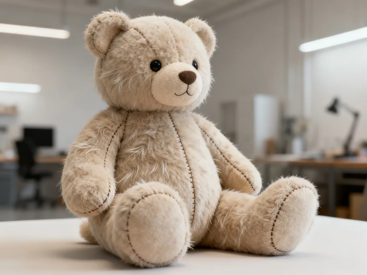 AI-generated process illustration: From Concept to Cuddly: Turning Your Character Idea into a Production-Ready Plush